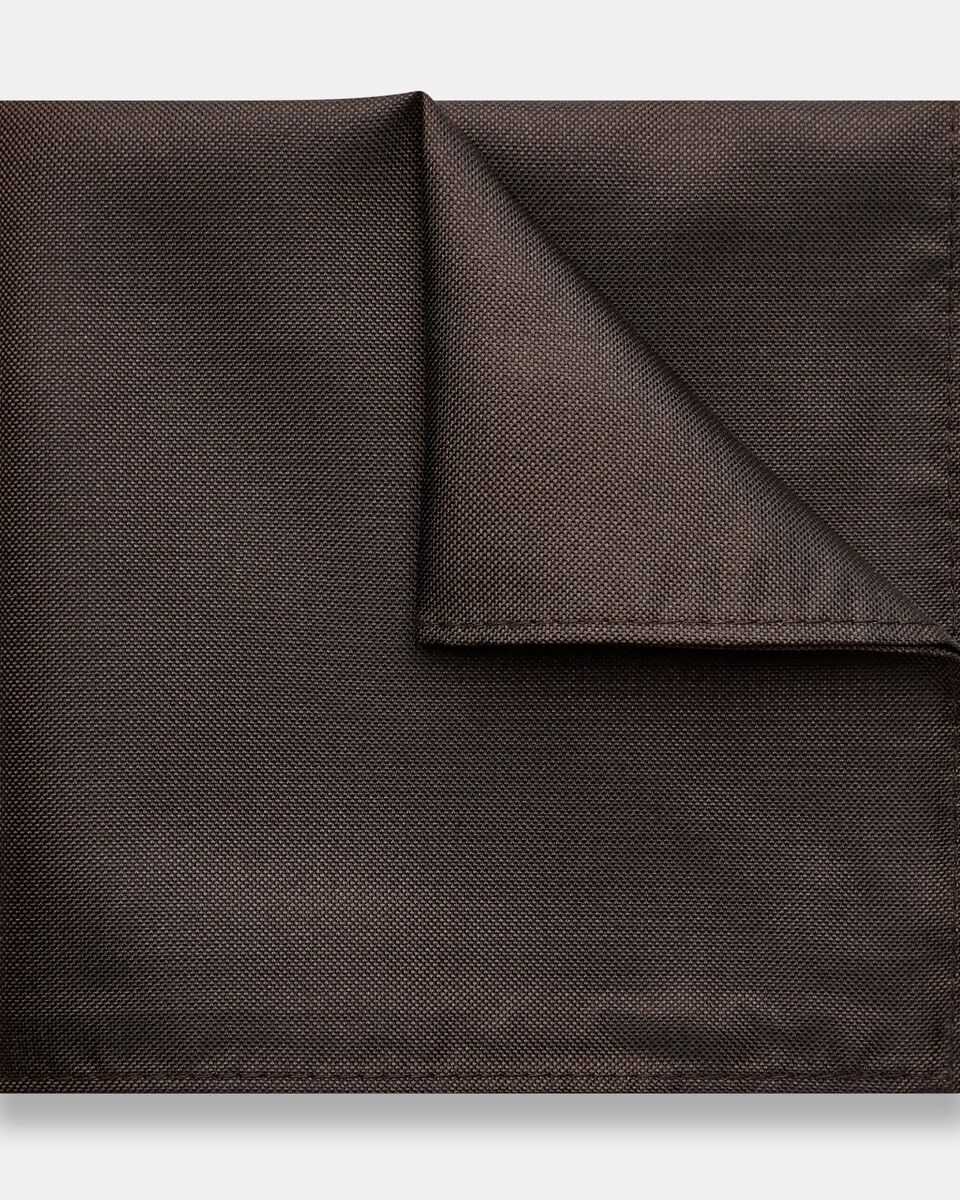 Brown Silk Pocket Square